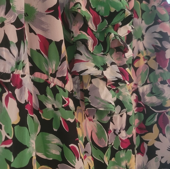 Moulinette soeurs floral silk dress size 10 - Picture 10 of 10